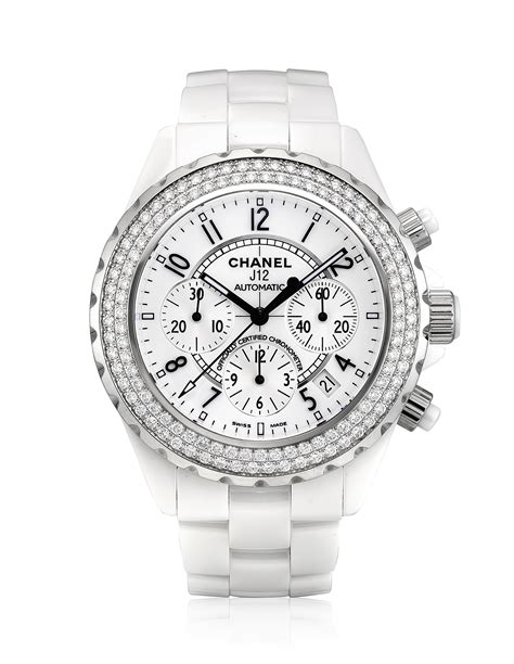 j12 Chanel watch with diamonds